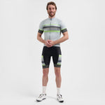 Rogelli HERO II cycling jersey -lime szürke kerékpáros ruha SIRC1000005.240.L