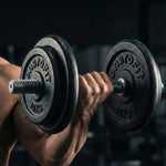 Enero BLACK CAST IRON WEIGHT 10KG FIT Ø26.5 1 pc. fekete weight, strength training equipment, training equipment