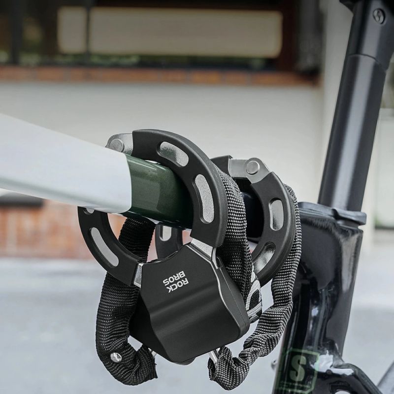Rockbros 85922 Chain Lock for Scooters and Bikes - Black