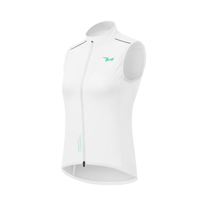 Rockbros MJ008 TVI Women's Cycling Vest Windproof L - White l \ biały mellény 15110022003-211700