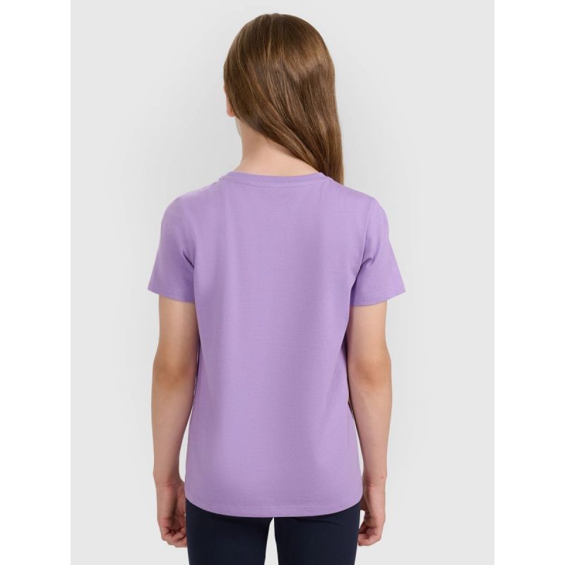 4f Regular plain girls' T-shirt 4FJRAW25TTSHF3233-51S Ruházat