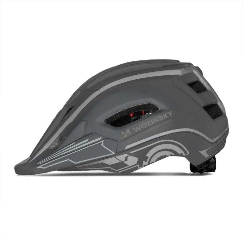 Wozinsky Kids' Full Face Bike Helmet with USB Rear Light S - Gray szary védőfelszerelés HT-27N-199814
