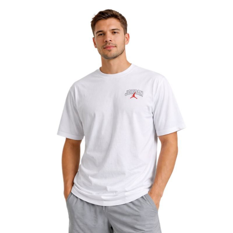 AIR Jordan Men's Brooklyn Arch Logo T-shirt White - fehér póló
