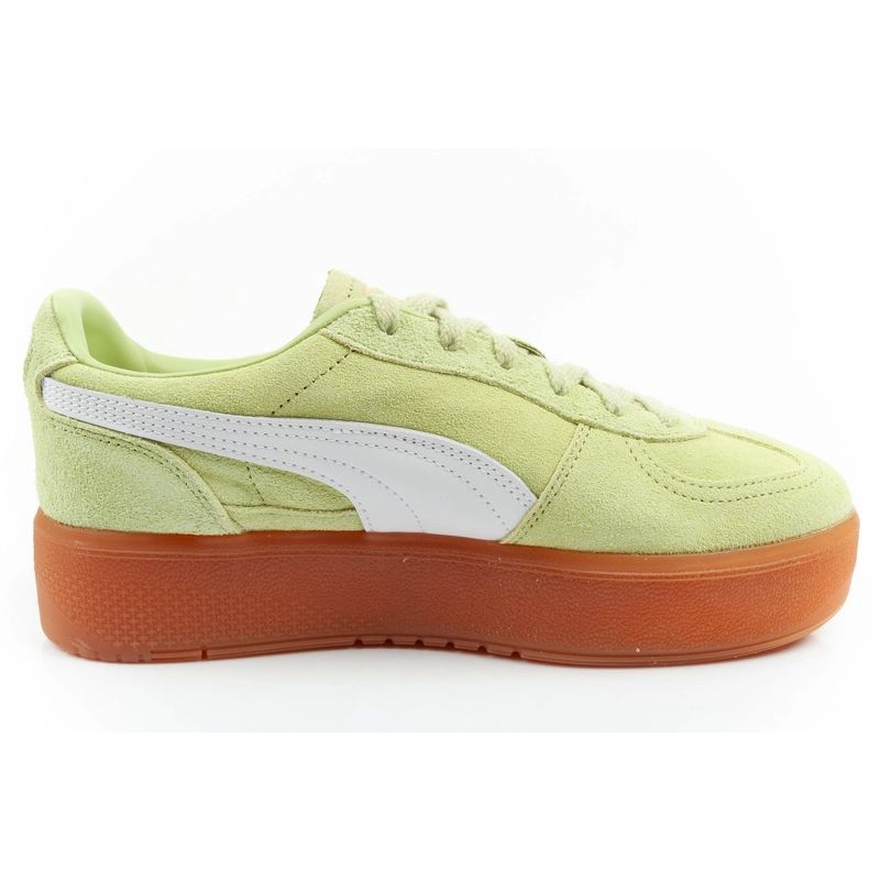 Puma women's sports sneakers Palermo platform fashionable zöld utcai cipő