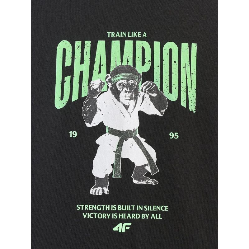 4F Boy's loose T-shirt with print 158/164 póló 4FJRSS26TTSHM3831-20S