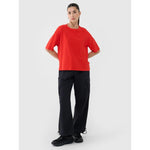 Women's regular waffle knit T-shirt 4F 4FRSS25TTSHF2651-62S póló