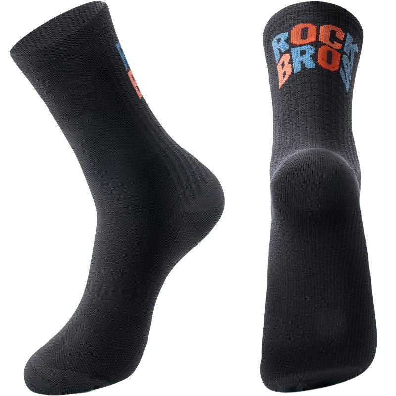 Rockbros sports socks /print fekete zokni