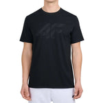 Men's T-shirt 4F M3342 deep 4FWMM00TTSHM3342 20S fekete póló
