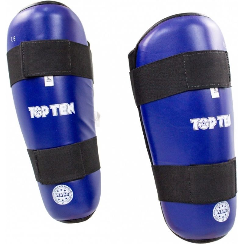 TOP TEN WAKO NA-TT style czerwony+m shin guards