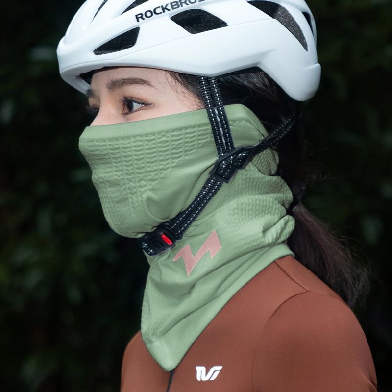 Rockbros LFA23 TVI Women's Knitted Bicycle Neck Warmer - Green zielony kötött sapka 11250008001-211696