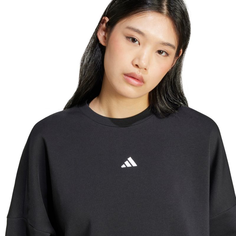 adidas Essentials Small Logo Feelcozy Women's Sweatshirt Black JC5932 2xs kapucnis pulóver