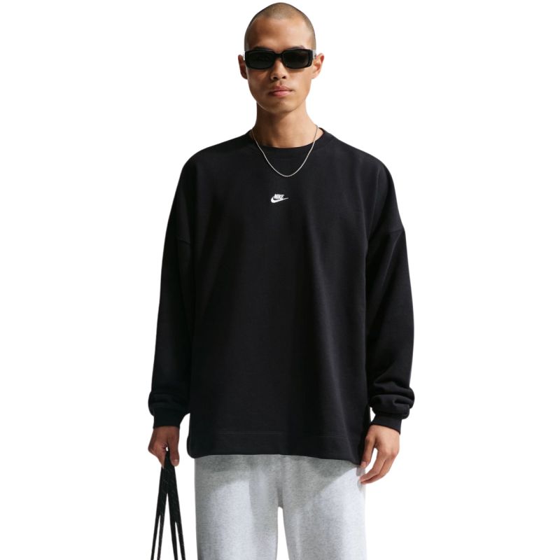 Nike Club FT OS Crew Men's Sweatshirt fekete pulóver IF0747010