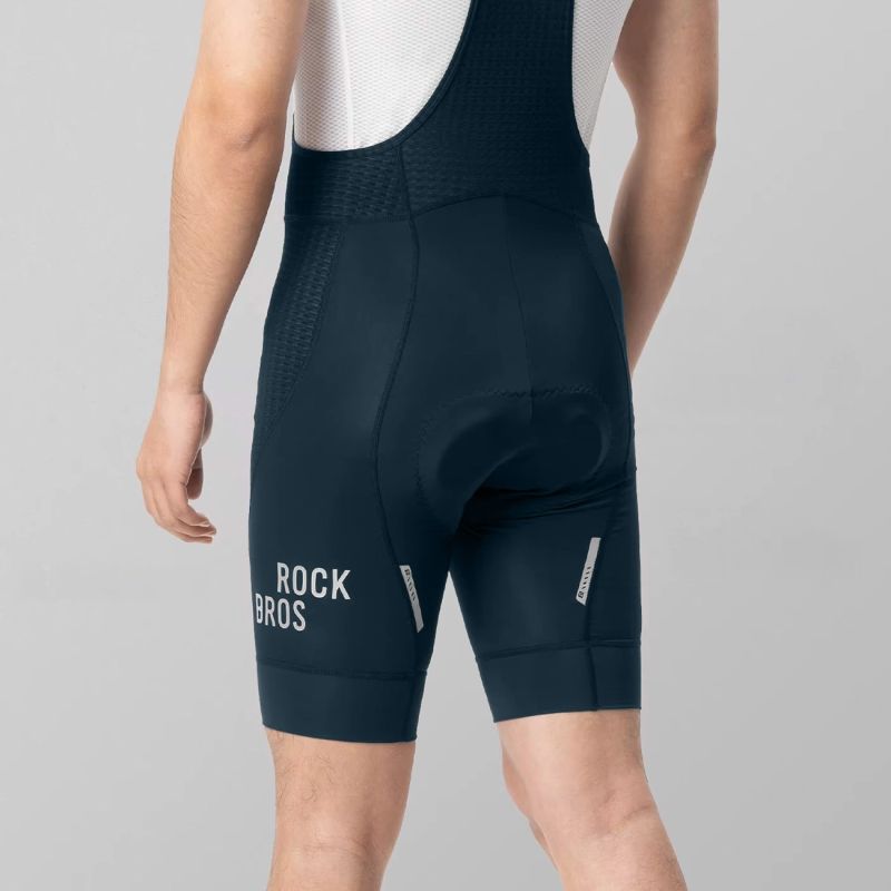 Rockbros Men's Cycling Bib with Pad Size S - Dark Blue niebieski \ s short