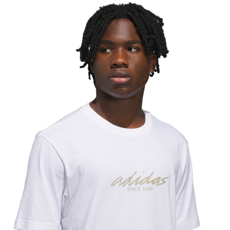 Men's adidas Color Connect Graphic T-shirt JZ7546 fehér póló