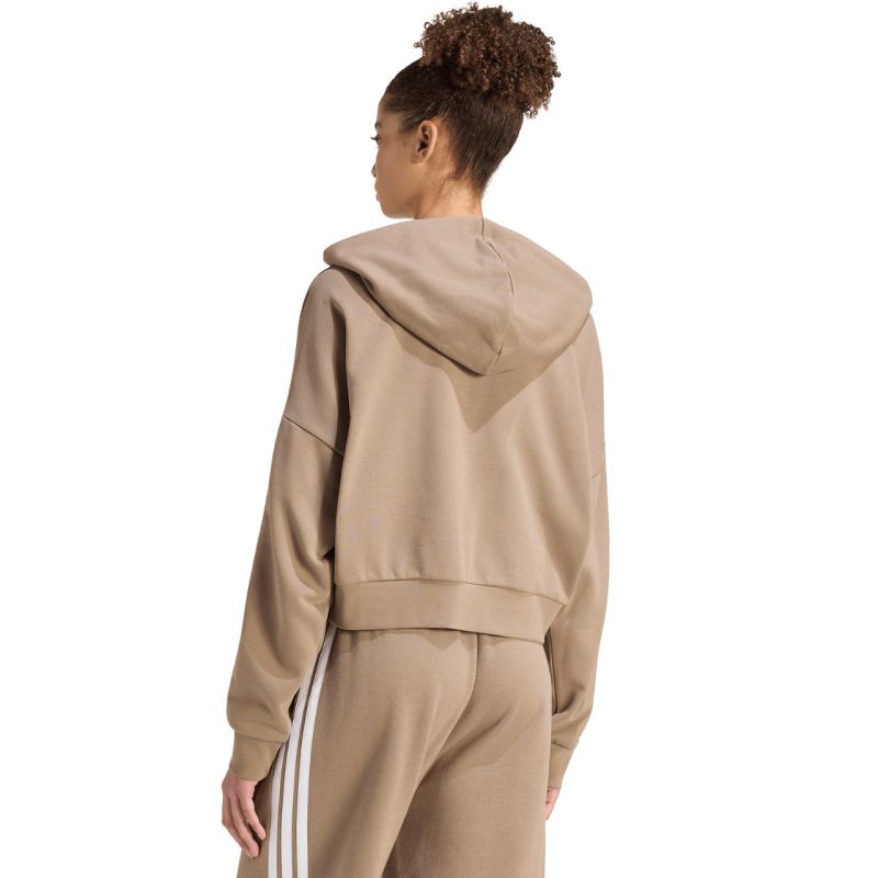 Adidas Essentials 3-Stripes French Terry Quarter-Zip Women’s Sweatshirt Beige 2xs pulóver KF8315