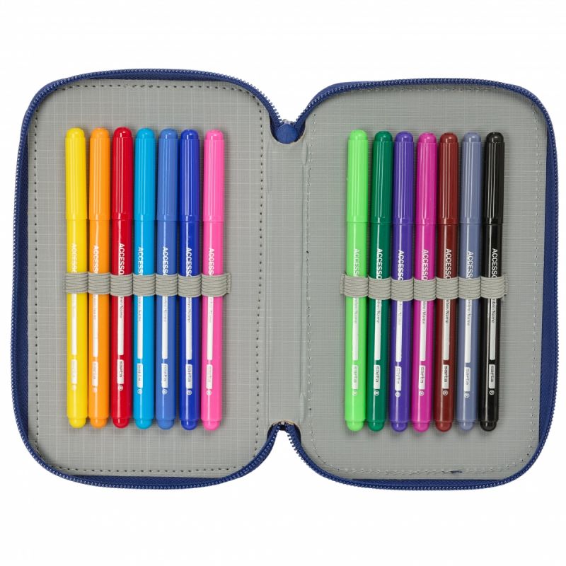 Real Madryt FC Barcelona Pencil Case with Accessories 412525857 Ceruzatartó