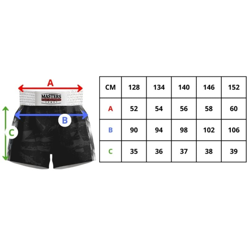 MASTERS FIGHT EQUIPMENT MASTERS “FIGHT” Kick Light Training (Children’s Size) (WAKO APPROVED) rövidnadrág 04513-01D-140