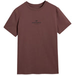 4f Men's T-shirt M2961 dark brown 4FWAW25TTSHM2961 80S Ruházat