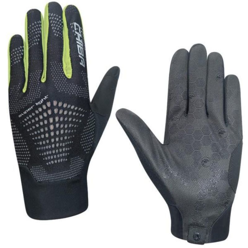 CHIBA SUPERLIGHT gloves black yellow sárga kesztyű