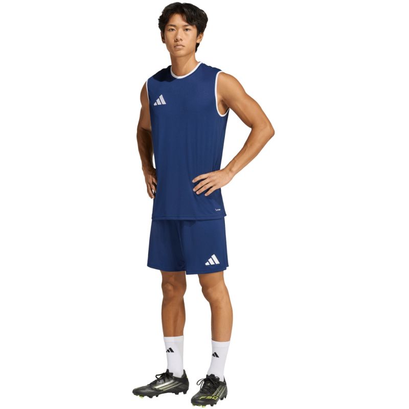Adidas Men's Entrada 26 Sleeveless Jersey Navy Blue sötétkék póló