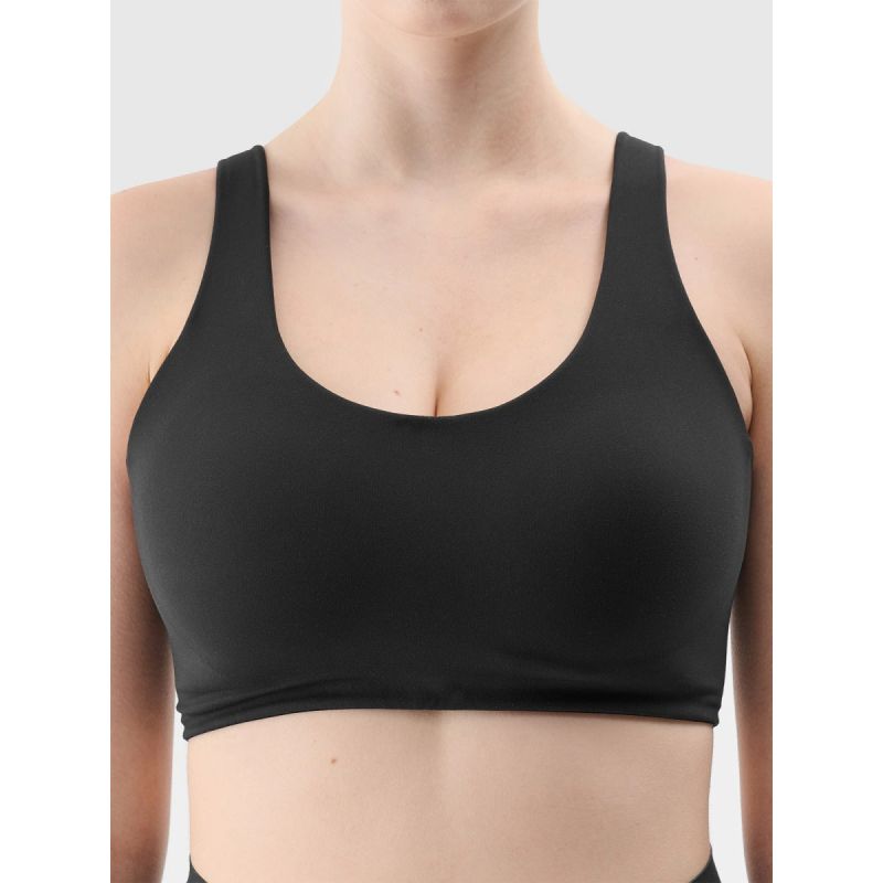 Women's medium support training bra 4F 4FRSS24USBAF158-20S sportmelltartó