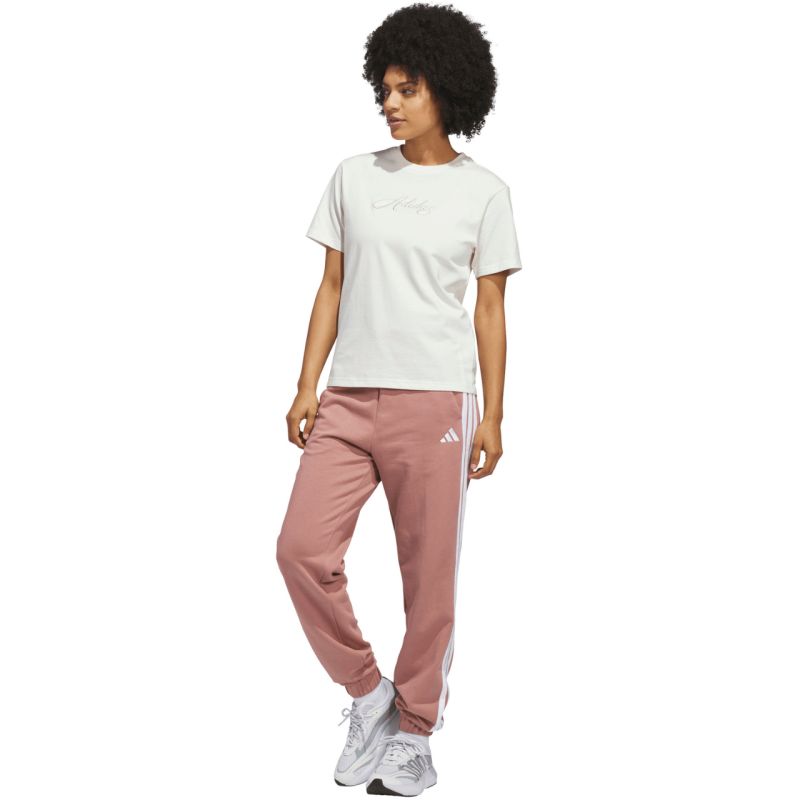 Adidas Cursive Wordmark Graphic Women's T-Shirt White 2xs póló