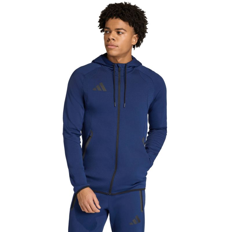 Men's adidas Tiro 26 Travel Sweat Hoodie Navy Blue KF6078 sötétkék kapucnis pulóver