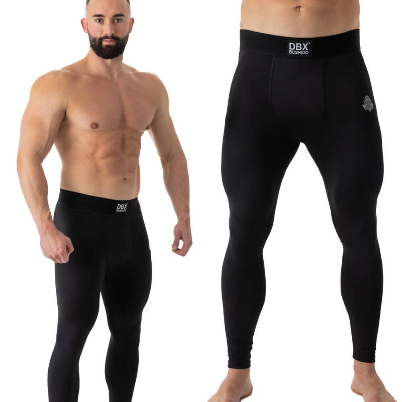 DBX Bushido Long black training leggings - CSL - fekete training equipment