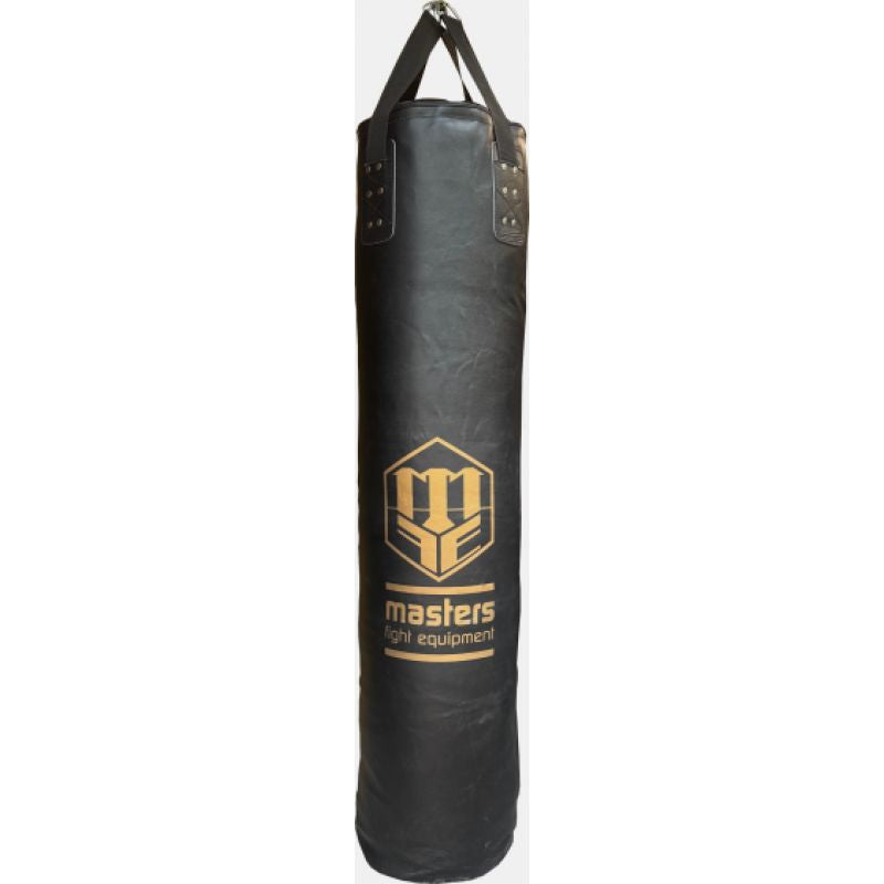 MASTERS FIGHT EQUIPMENT Leather punching bag 150/35 cm full WWS-STAR red piros edzőfelszerelés 0443-STAR02
