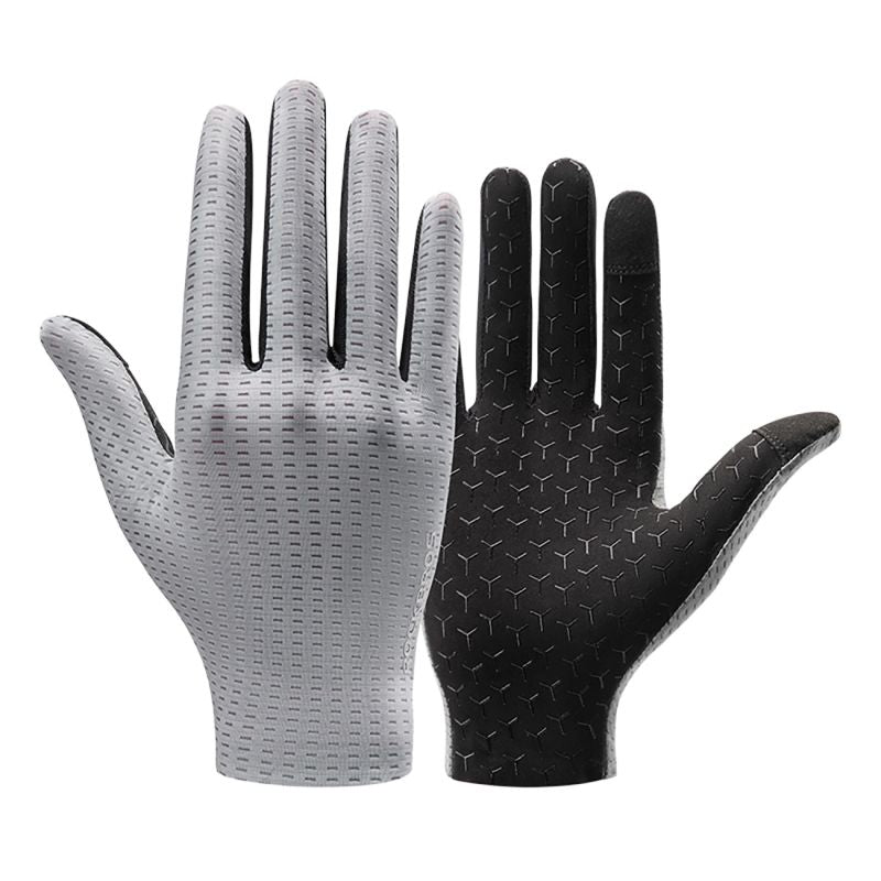 Rockbros Breathable Full Finger Cycling Gloves, Size: XXL - Gray szary \ xxl kesztyű