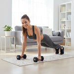 Meteor 2x5 kg cast iron dumbbell set uniw hátizsák 17847
