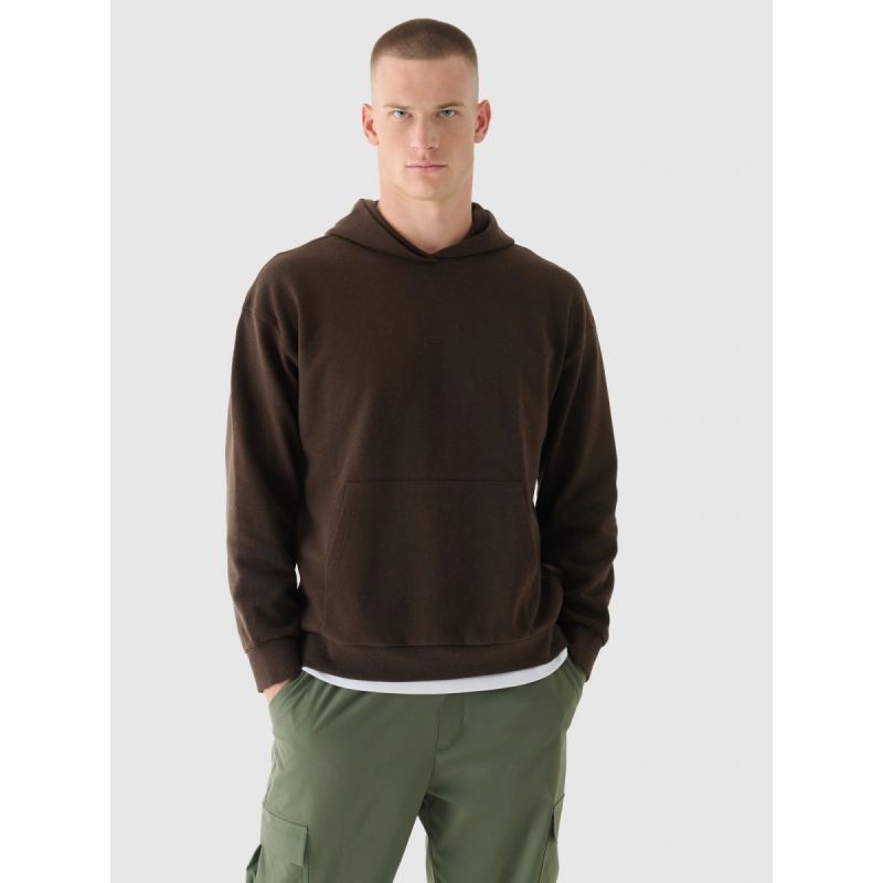 Men's sweatshirt with hood, open, 4F 4FWAW24TSWSM1310-80S 2xl kapucnis pulóver