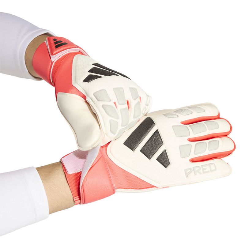 adidas Predator Match goalkeeper gloves white and red KA7783 piros kapuskesztyű