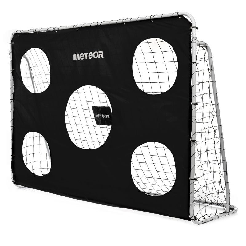 Meteor soccer goal with target mat cm uniw training equipment