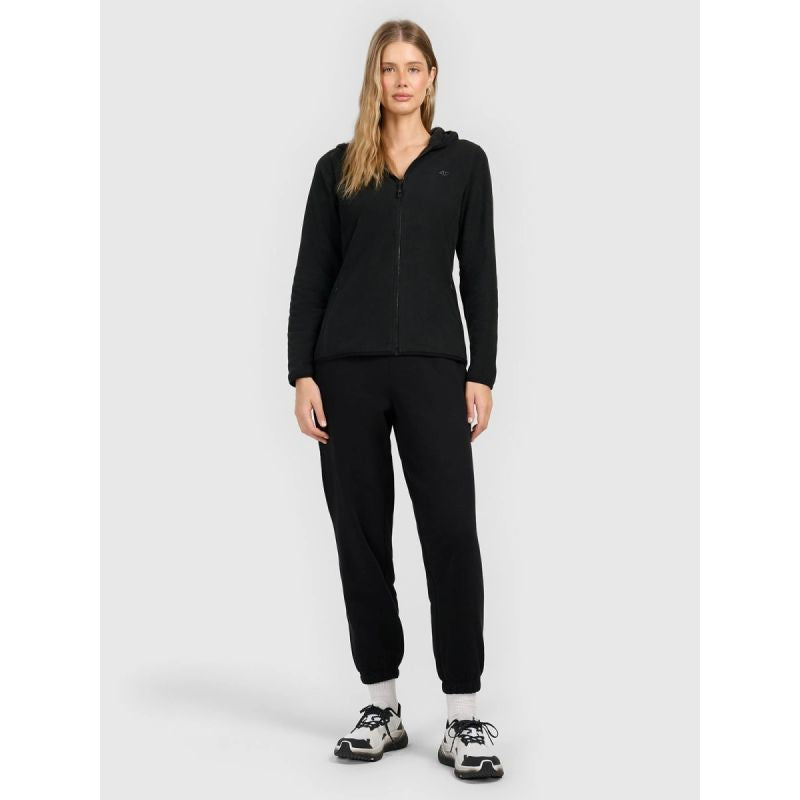 Women's slim fleece with hood 4F 4FRAW25TFLEF495-20S kapucnis pulóver