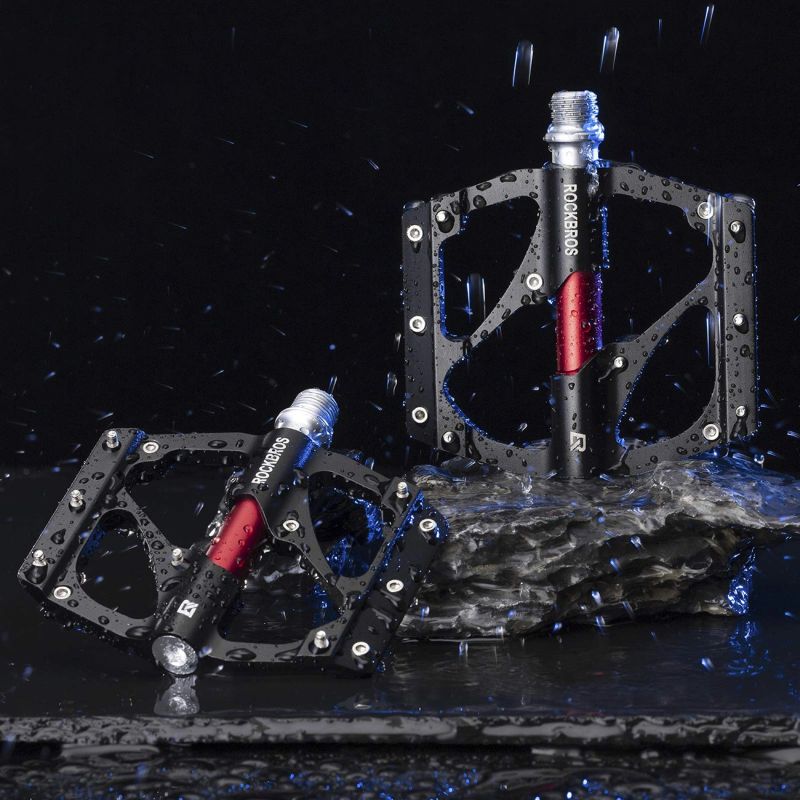 Rockbros 2020-12BBK Platform Aluminum Bicycle Pedals - Black