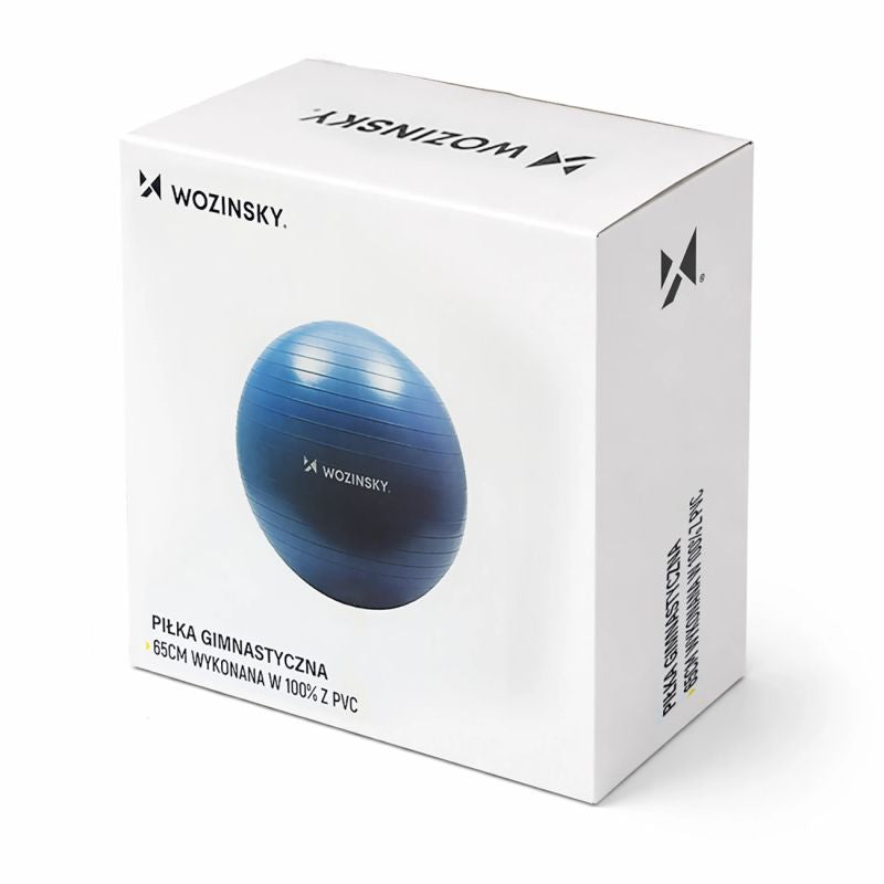 Wozinsky Exercise Ball, 65 cm, Blue jasnoniebieski labda 5907769300684-64269