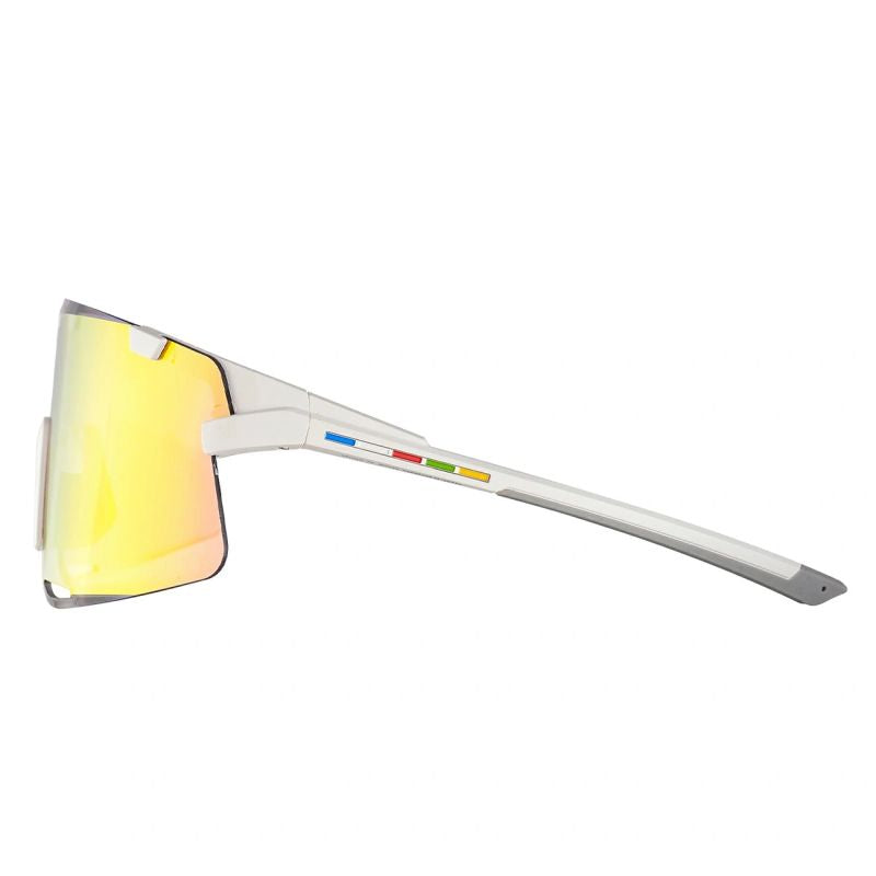 Rockbros SP338 ROAD TO SKY Cycling Glasses with Interchangeable Lenses - Cream beżowy training equipment