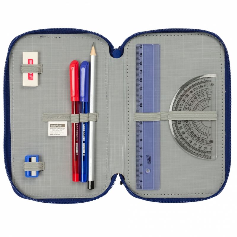 Real Madryt FC Barcelona Pencil Case with Accessories 412525857 Ceruzatartó