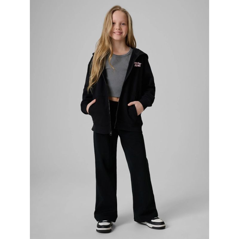Girls' loose sweatshirt with hood 4F 4FJRSS26TSWSF2902-20S 158/164 kapucnis pulóver
