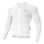 Rockbros Diamond Long Sleeve Cycling Jersey Size S - White biały \ s póló