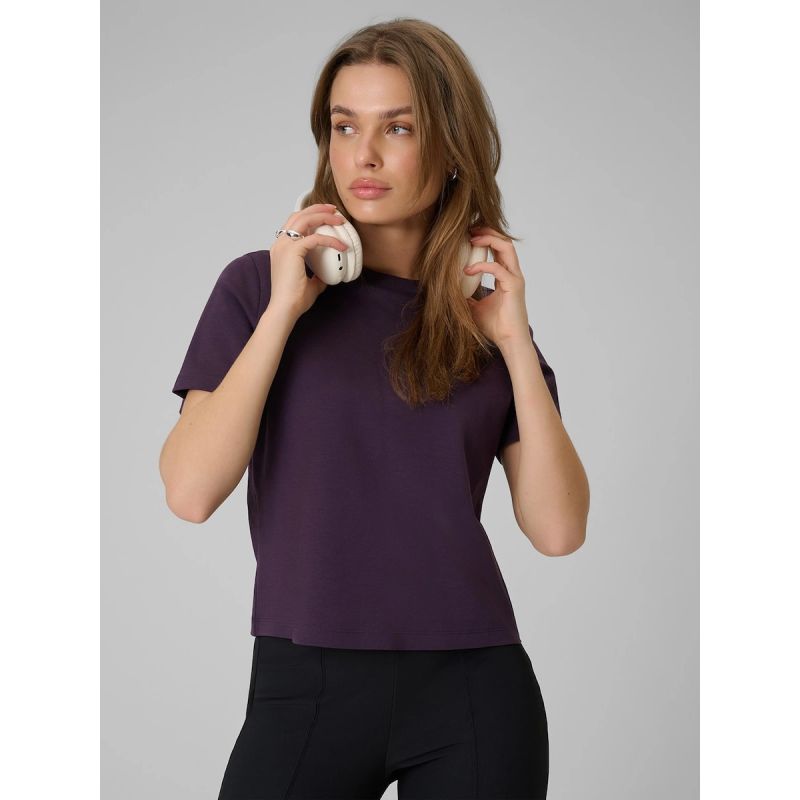 4F Women's regular plain T-shirt póló 4FRAW25TTSHF3625-50S