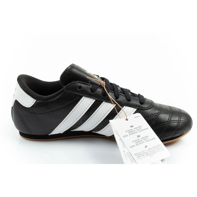 Adidas women's sports shoes Taekwondo Lace black fashionable leather
