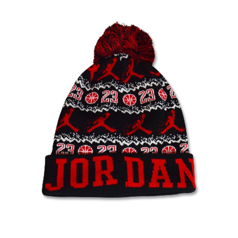 AIR Jordan Peak Unisex Pom-Pom Winter Hat - uniwersalny hats