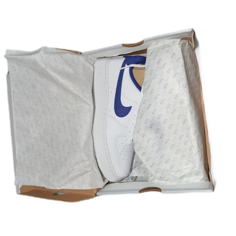 Nike Air Force 1 White/Deep royal blue women's - CT3839-101 kék utcai cipő