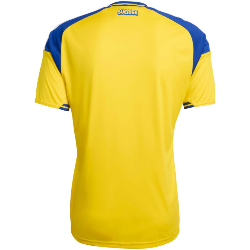 Men's adidas Sweden 26 Home Jersey yellow and JM5814 kék clothing