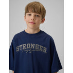 Boy's loose T-shirt with print 4F 4FJRSS26TTSHM3465-31S 158/164 shirts