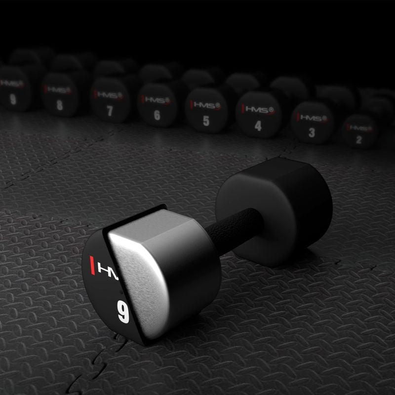 HMS HPT09 2 x 9 KG POLYURETHANE TPU Dumbbells papucs 17-66-218