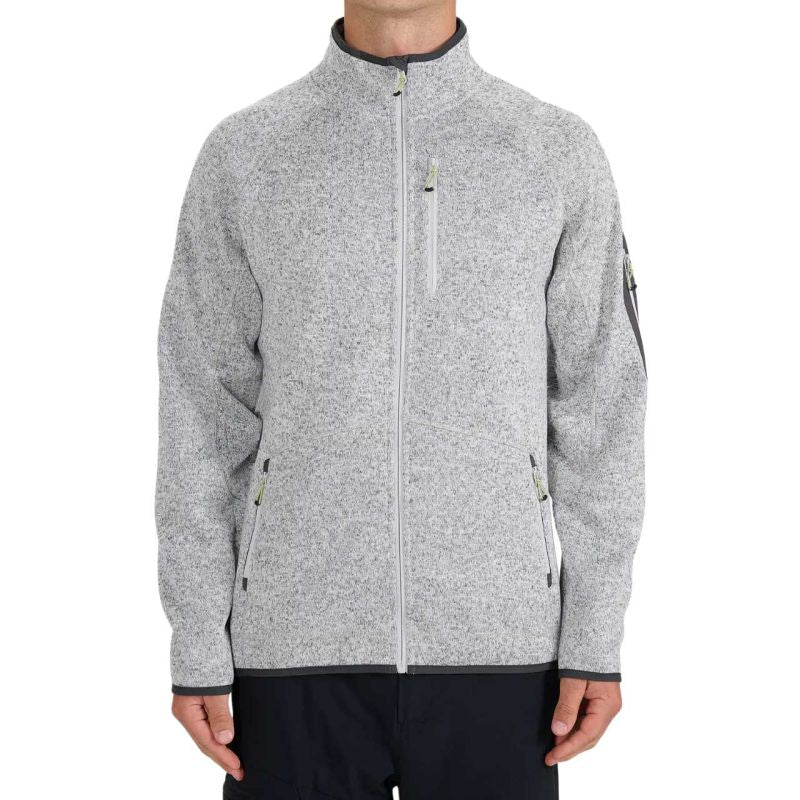 Men's fleece 4F M443 cool light melange 4FWSS26TFLEM443 27M szürke kabát