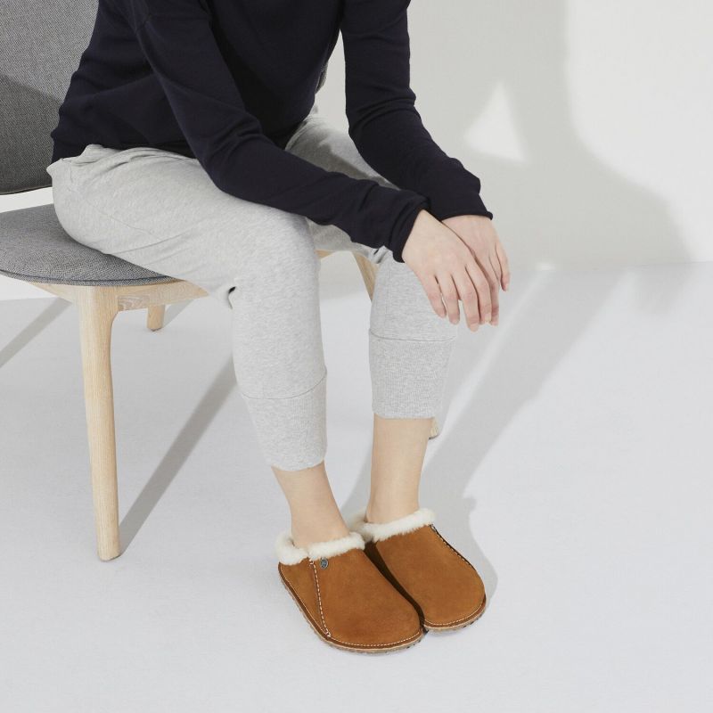Birkenstock Zermatt Premium Shearling LEVE Mink LAF Flip-Flops Standard Foot (1023161) Kiegészítő